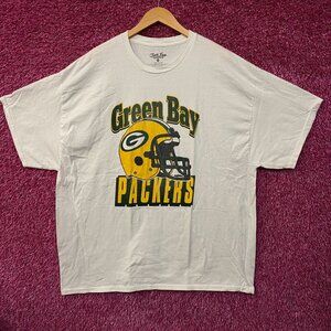 Junk Food Clothing NFL Green Bay Packers Throwback Helmet Logo T-Shirt 2XL